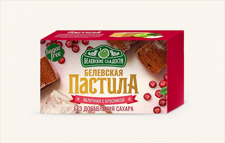  Пастила  200г диетическая с КЛЮКВОЙ, НОВЫЙ ФОРМАТ (4*50г)    в Качканаре