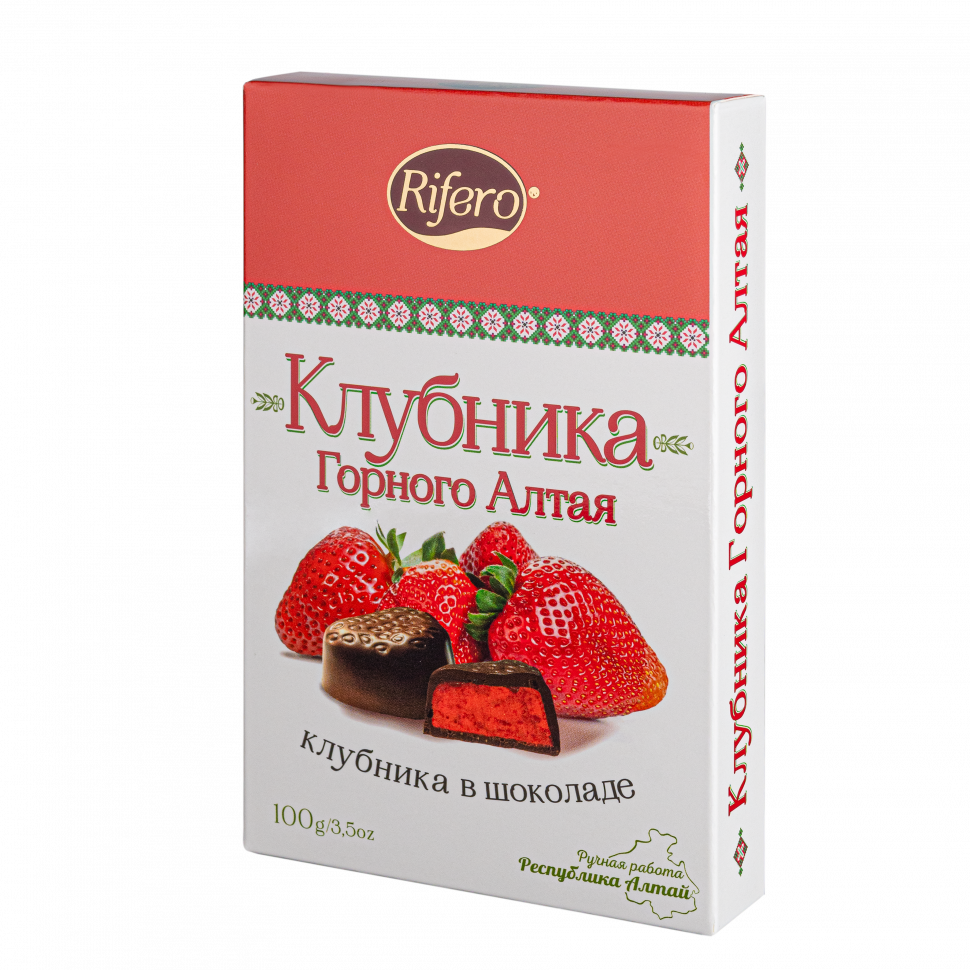  Риф и ко Конфеты "КЛУБНИКА Горного Алтая" 100г        в Качканаре